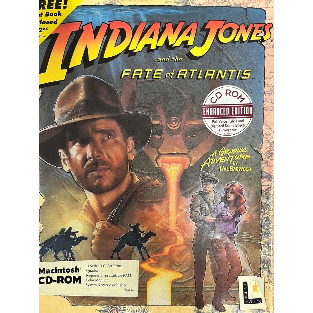 Indiana Jones and The Fate of Atlantis - COMPLETE IN BOX MAC CD